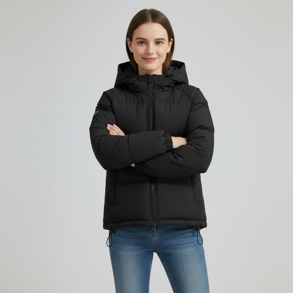 Doudoune Matelassée Femme – Col Montant