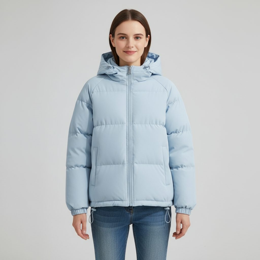 Doudoune Matelassée Femme – Col Montant