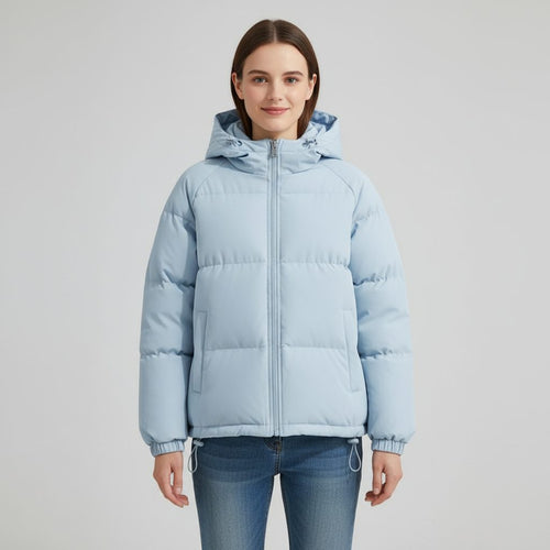 Doudoune Matelassée Femme – Col Montant
