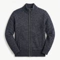 Gilet Zippé Homme En Maille – Col Montant