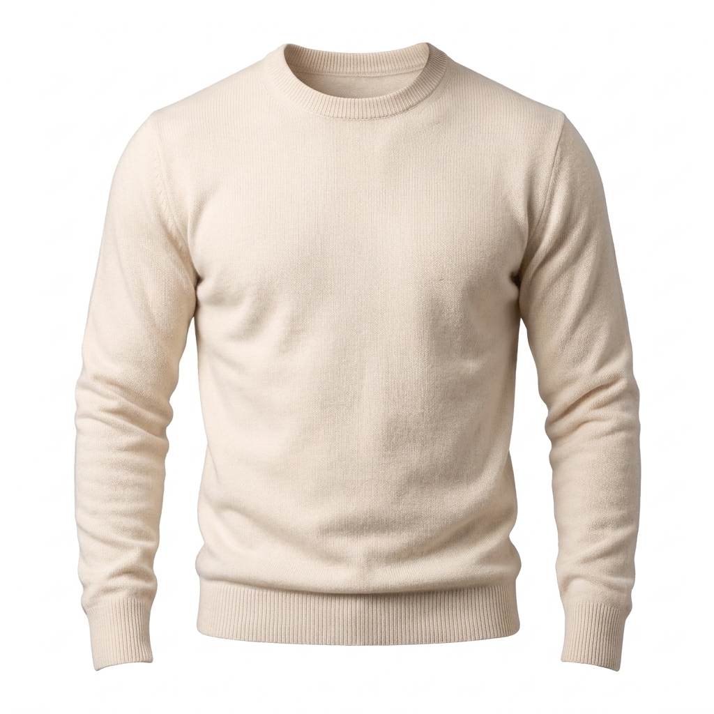 Pull Col Rond Homme En Maille Douce
