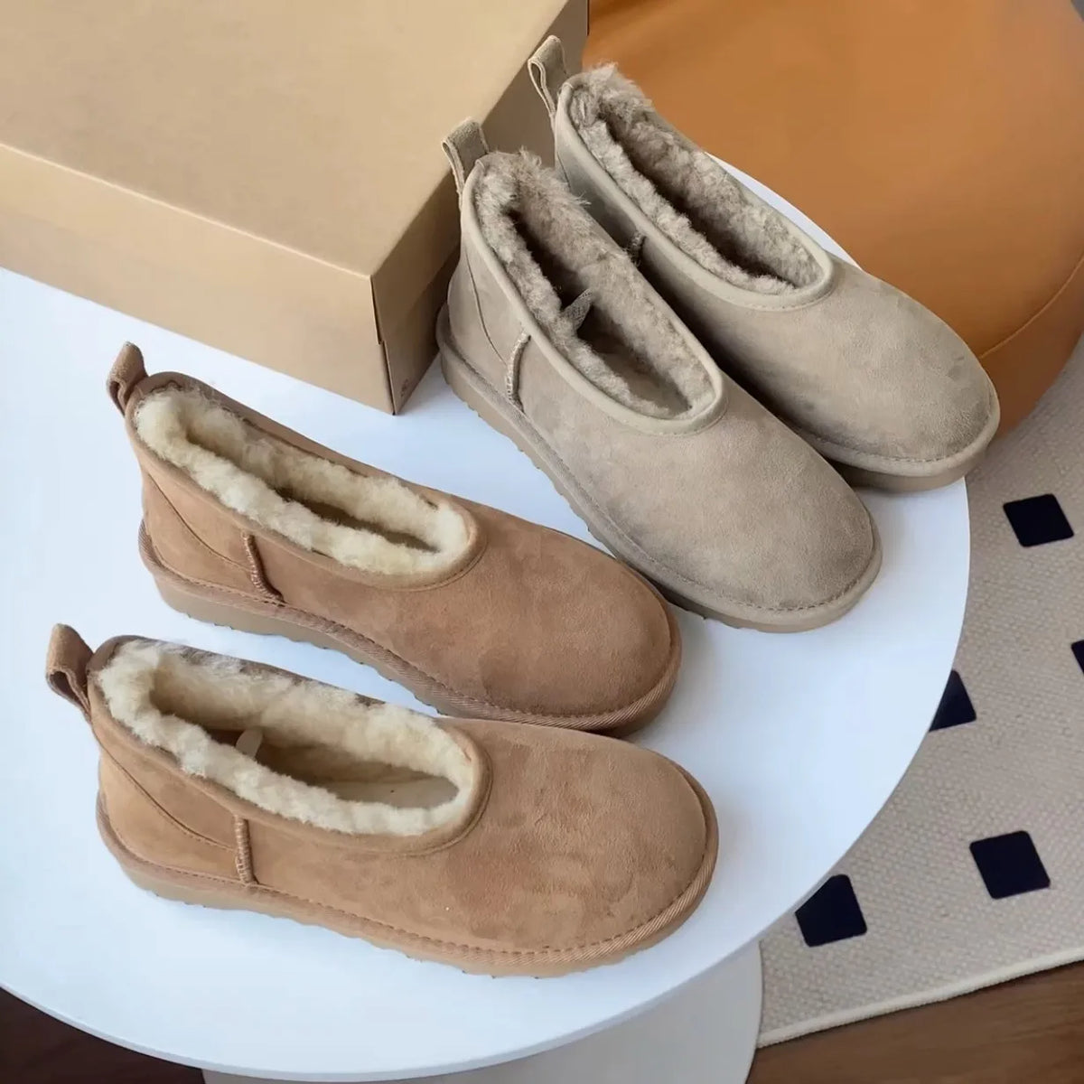 Mocassins Femme Fourrés – Fausse Fourrure