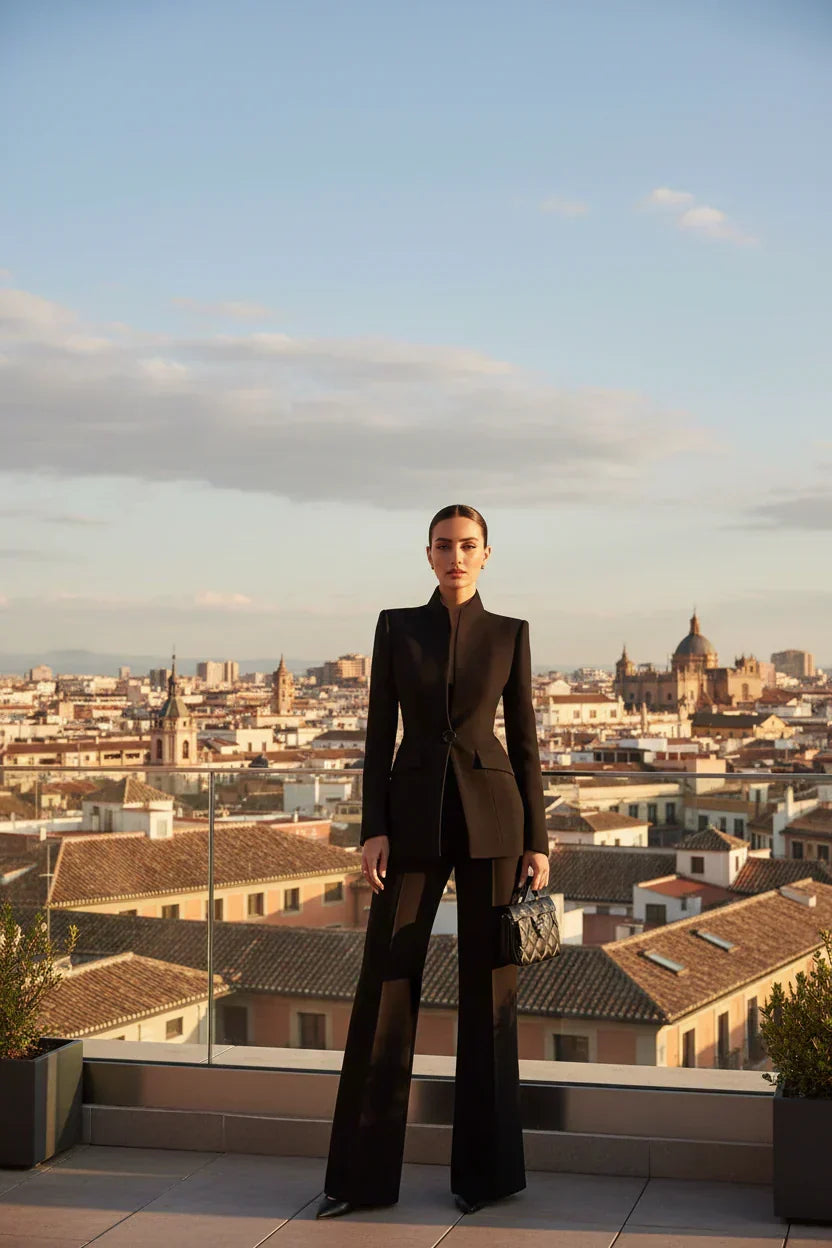 Tailleur Pantalon Femme Deux Pièces – Blazer Et Pantalon