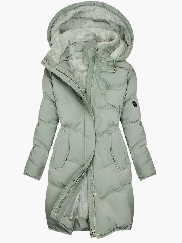 Parka Longue Femme – Capuche Fausse Fourrure