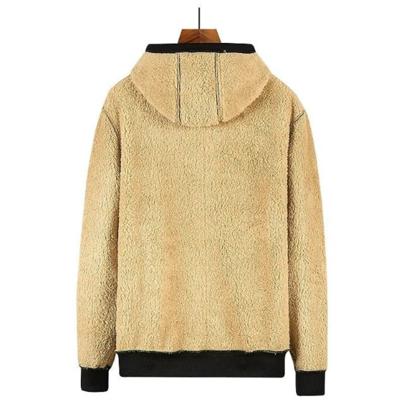 Veste Zippée Homme À Capuche – Doublure Sherpa