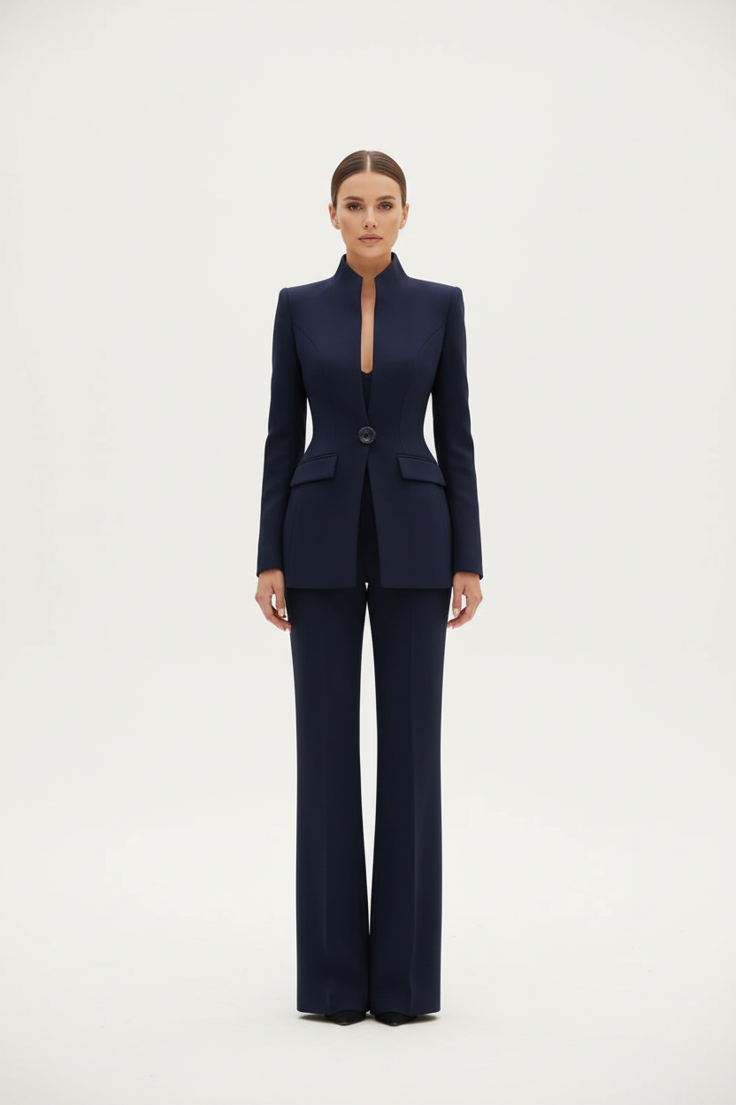 Tailleur Pantalon Femme Deux Pièces – Blazer Et Pantalon