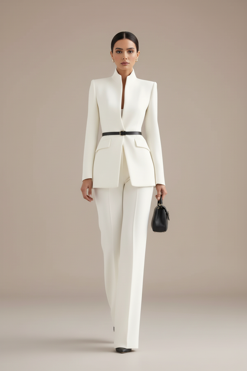 Tailleur Pantalon Femme Deux Pièces – Blazer Et Pantalon