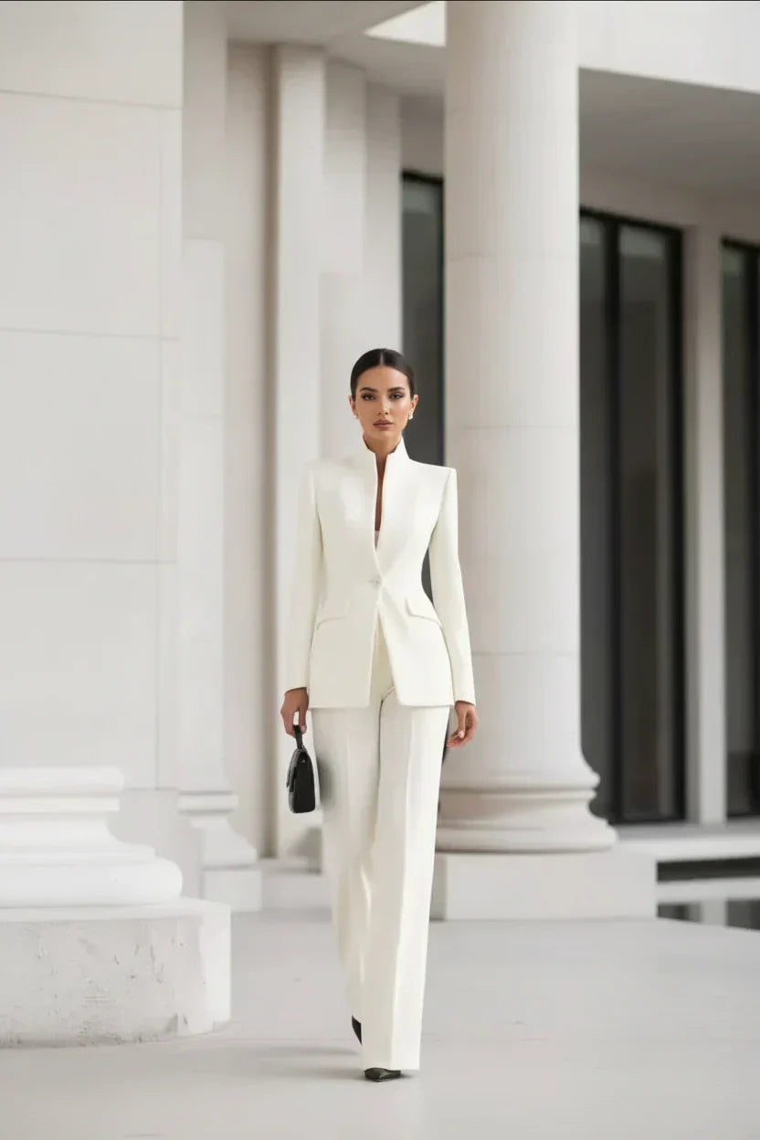 Tailleur Pantalon Femme Deux Pièces – Blazer Et Pantalon