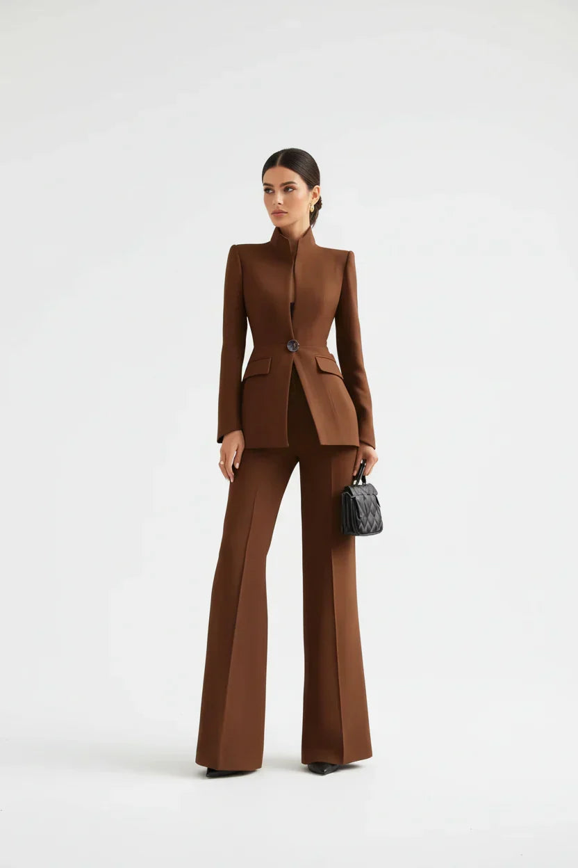 Tailleur Pantalon Femme Deux Pièces – Blazer Et Pantalon