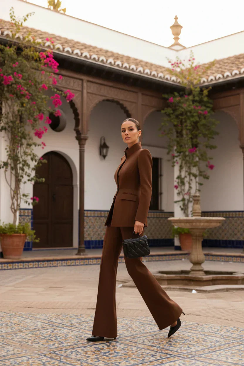 Tailleur Pantalon Femme Deux Pièces – Blazer Et Pantalon