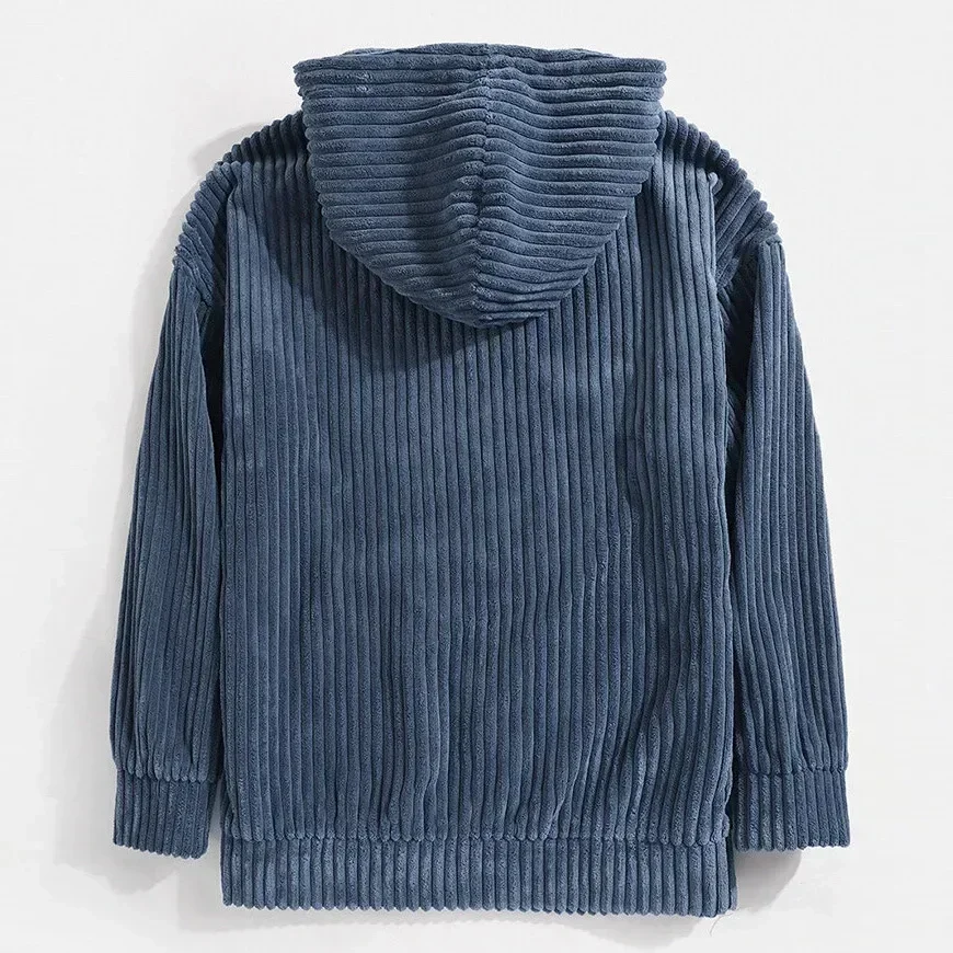 Sweat À Capuche Homme Côtelé – Poche Kangourou