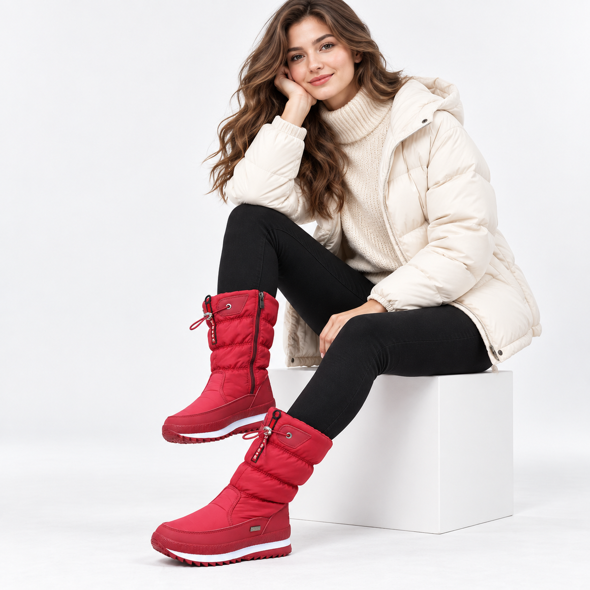 Bottes D'Hiver Femme Doublées – Mi-Mollet
