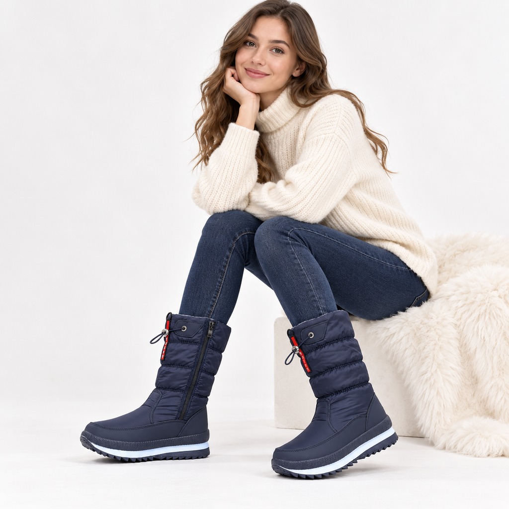 Bottes D'Hiver Femme Doublées – Mi-Mollet